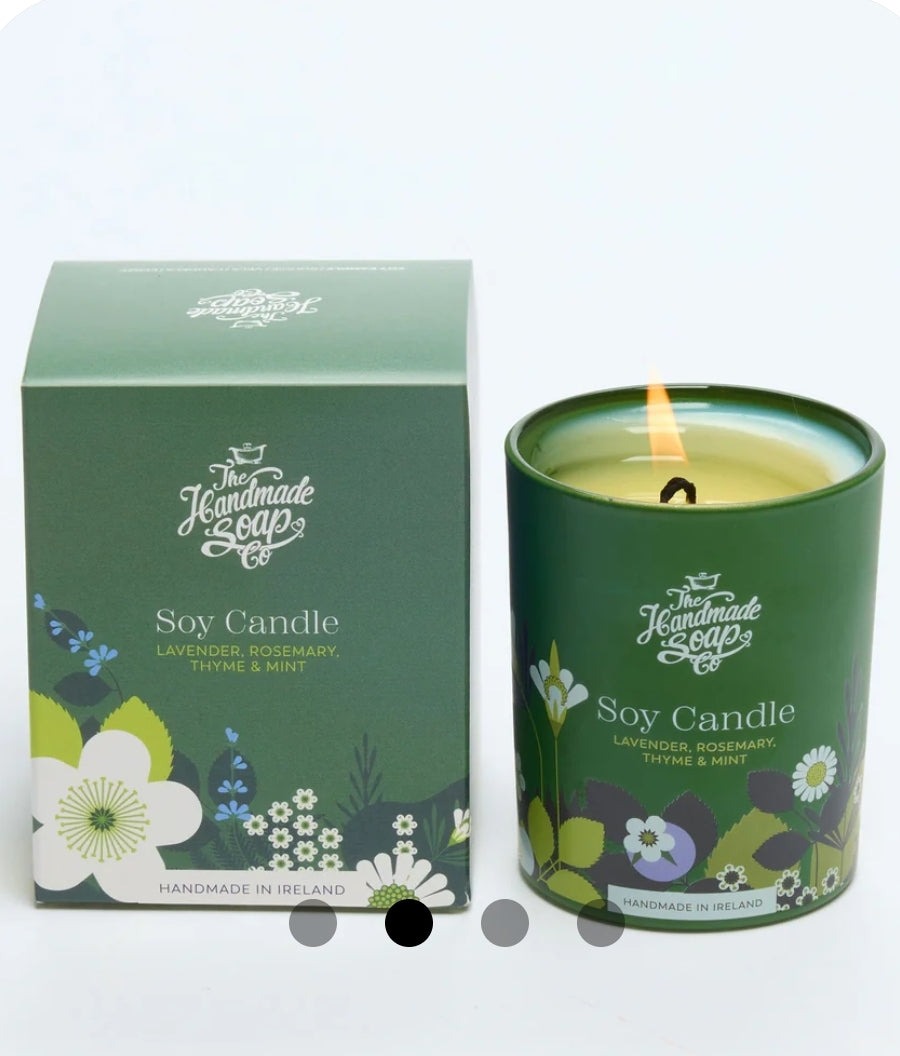 Scented Soy Candle - Lavender, Rosemary, Thyme & Mint | 210g