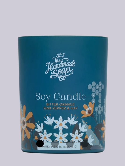 Scented Soy Candle - Bitter Orange, Pink Pepper & Hay | 210g