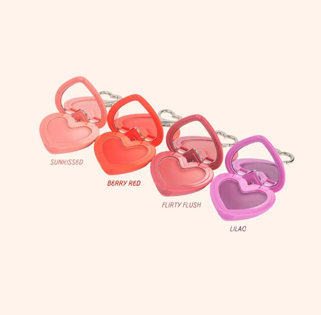 KARA BEAUTY Stay Blushin! Lip and Cheek Cream Blush Keychain - Sunkissed