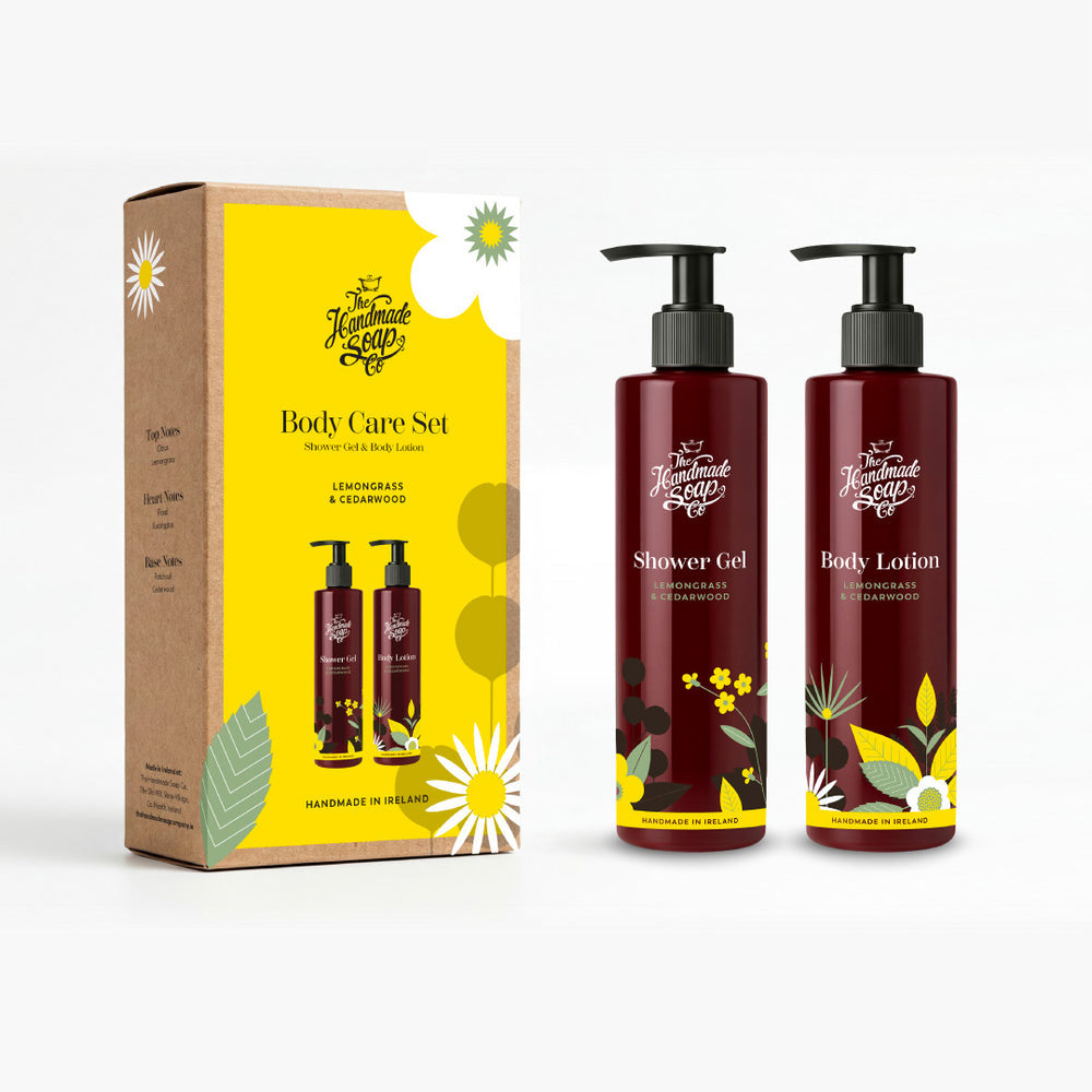 The Handmade Soap Co - Lemongrass & Cedarwood Bodycare Set | 250ml x2