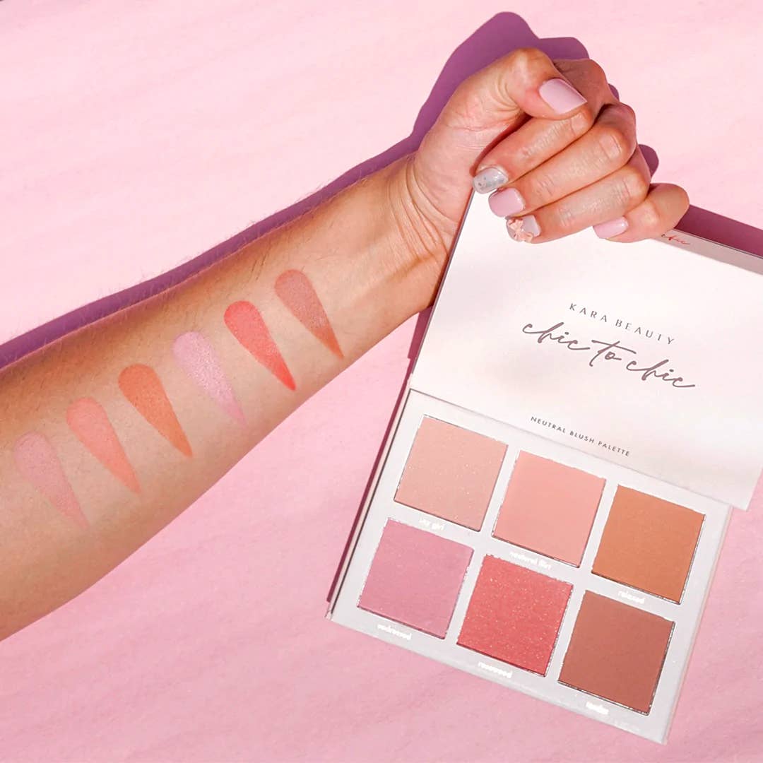Chic To Chic 6-Pan Neutral Blush Palette - Vegan