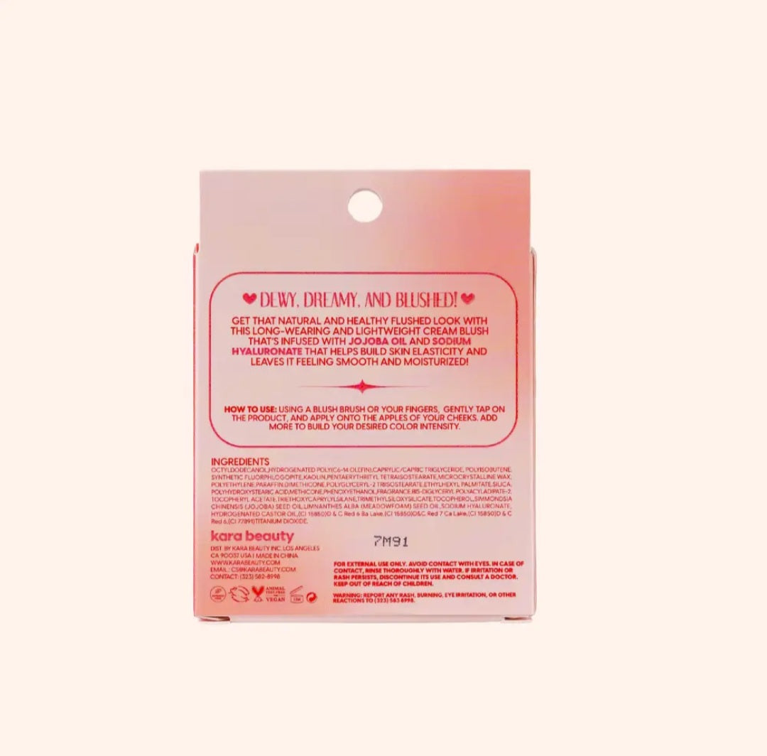 KARA BEAUTY Stay Blushin! Lip and Cheek Cream Blush Keychain - Flirty Flush