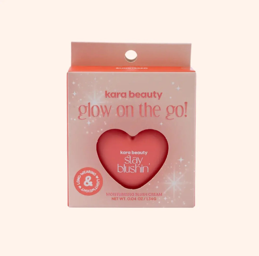 KARA BEAUTY Stay Blushin! Lip and Cheek Cream Blush Keychain - Sunkissed