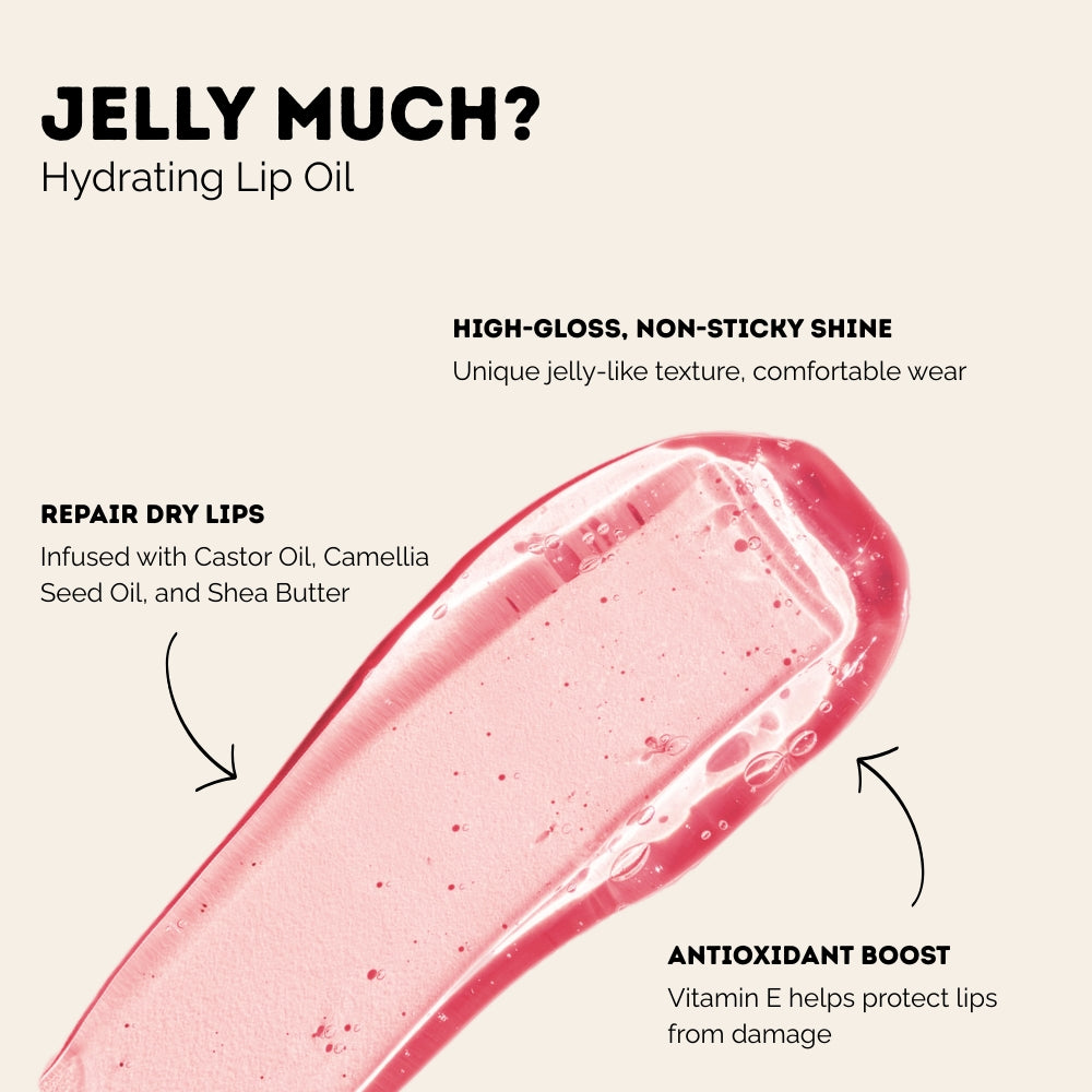 Jelly Much? Hydrating Lip Oil - Rose Glow