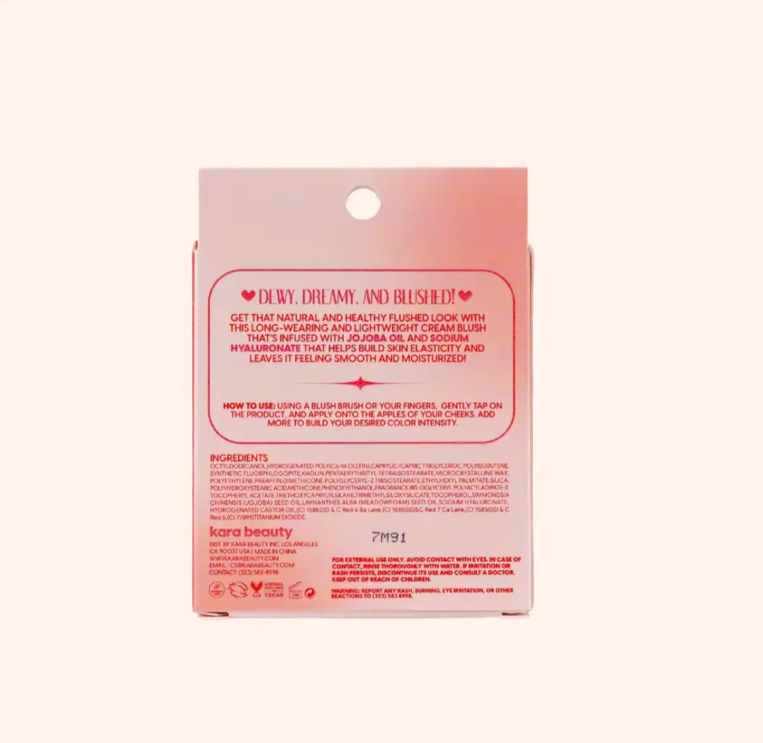 KARA BEAUTY Stay Blushin! Lip and Cheek Cream Blush Keychain - Sunkissed