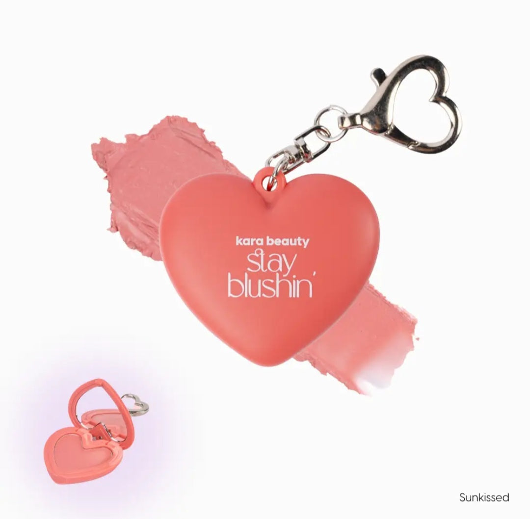 KARA BEAUTY Stay Blushin! Lip and Cheek Cream Blush Keychain - Sunkissed