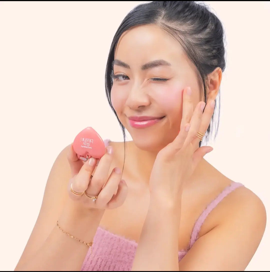KARA BEAUTY Stay Blushin! Lip and Cheek Cream Blush Keychain - Flirty Flush