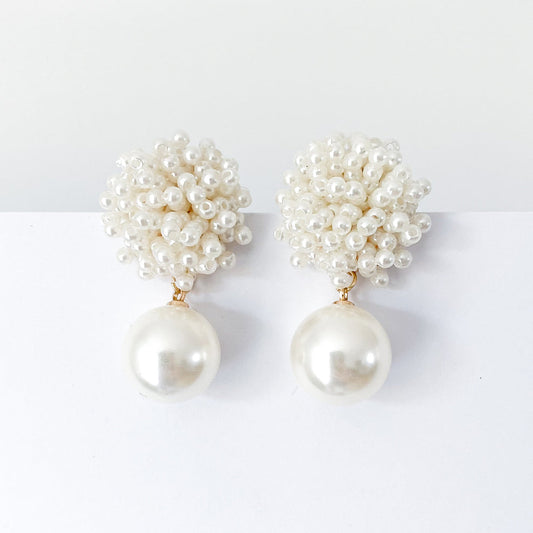 Charlotte Cluster Drop Earrings