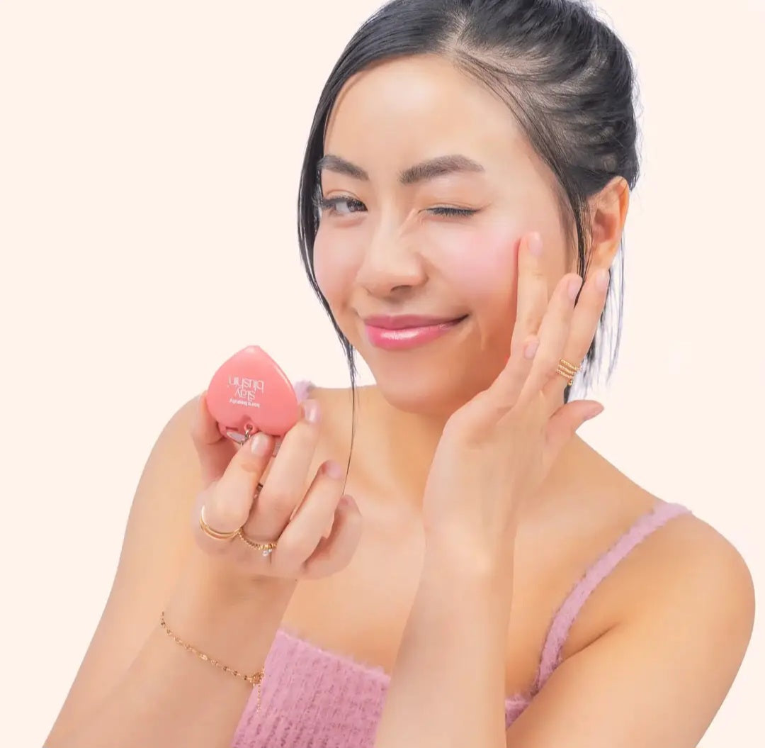 KARA BEAUTY Stay Blushin! Lip and Cheek Cream Blush Keychain - Sunkissed