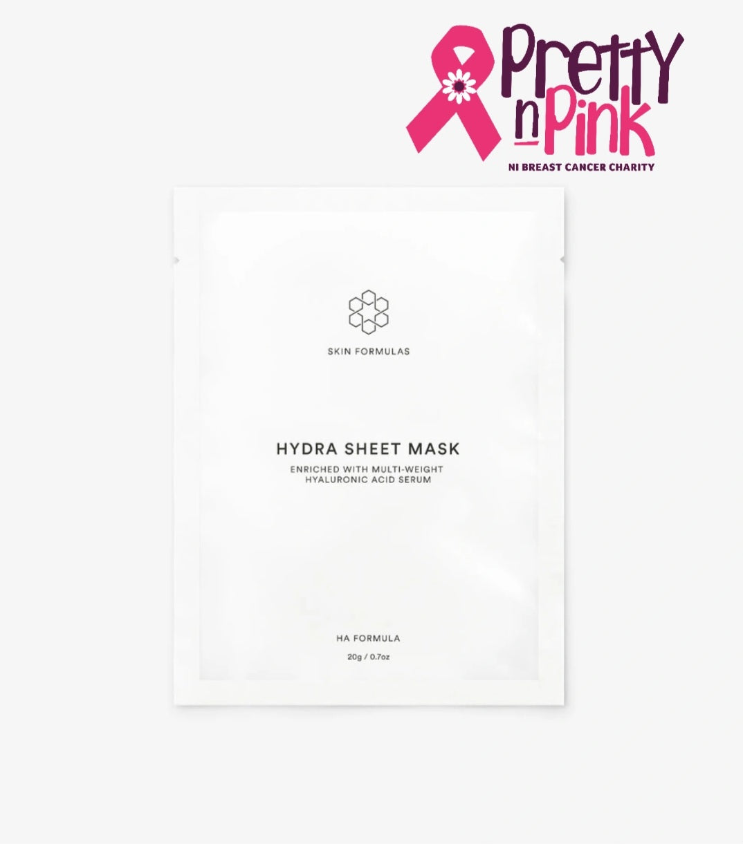 Skin Formulas Hydra Sheet Mask - LOVE & LIGHT BY MARIANNE supporting Pretty in Pink 🎀