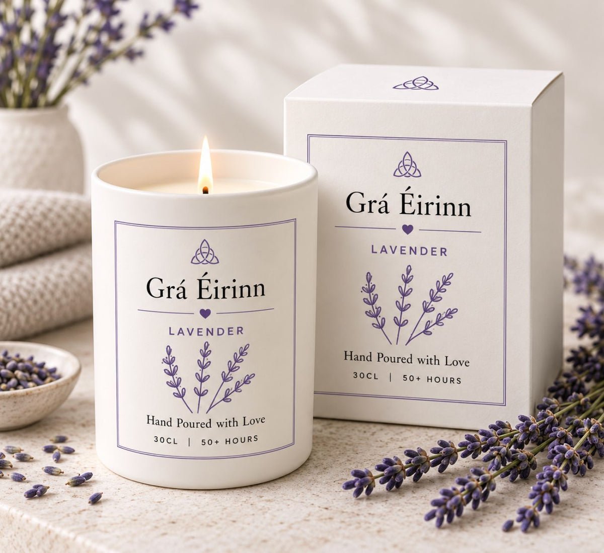 Grá Éirinn Lavender Candle