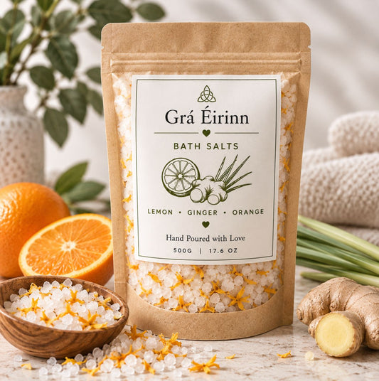 Grá Éirinn Himalyan Bath Salts with Lemon, Ginger & Orange