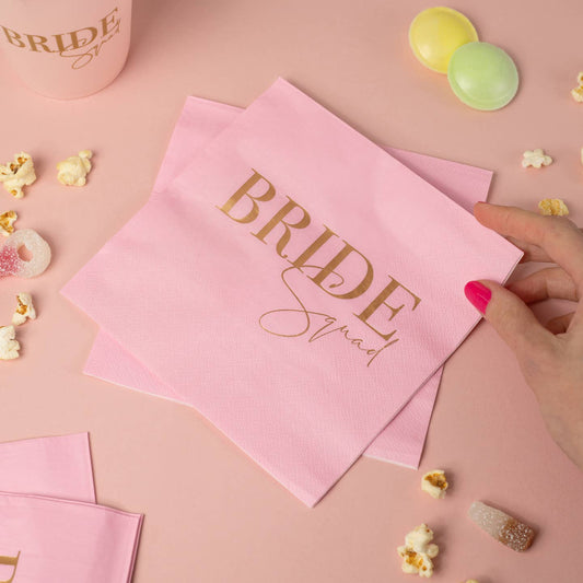 Bride Squad Hen Party Paper Napkins | 16 Pack