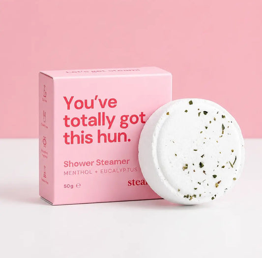 STEAMI Shower Steamer | Shower Bomb | Shower Melt - LOVE & LIGHT BY MARIANNE supporting Pretty in Pink 🎀 (you've got this hun)