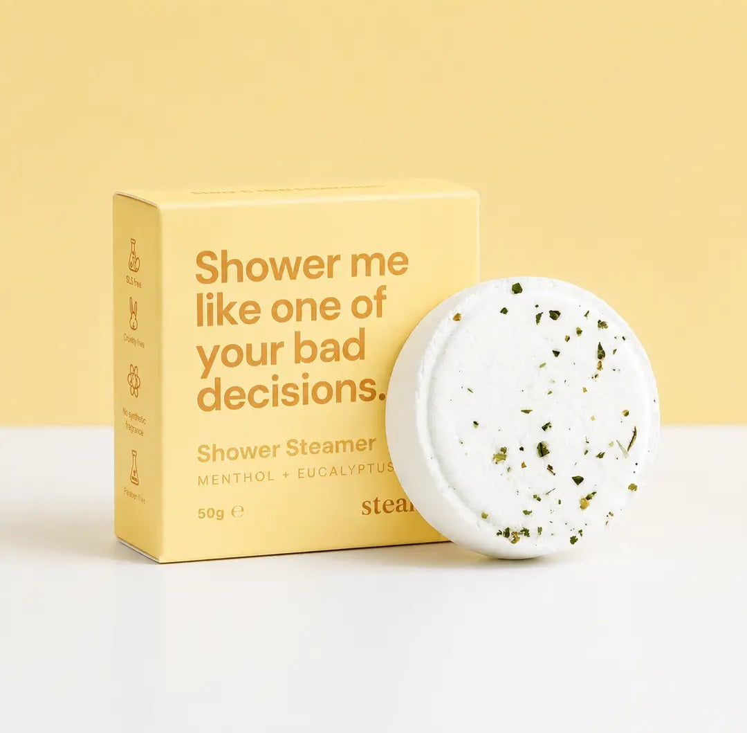 STEAMI Shower Steamer | Shower Bomb | Shower Melt - LOVE & LIGHT BY MARIANNE supporting Pretty in Pink 🎀 (Shower me like one of your bad decisions)