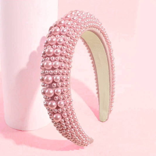 Pink Pearl Statement Headband