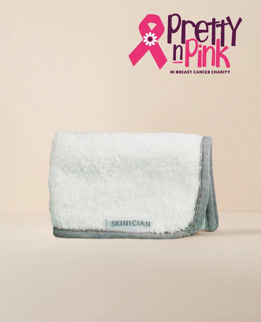 Skinician Luxury Double-Sided Face Cloth & Muslin - LOVE & LIGHT BY MARIANNE supporting Pretty in Pink 🎀