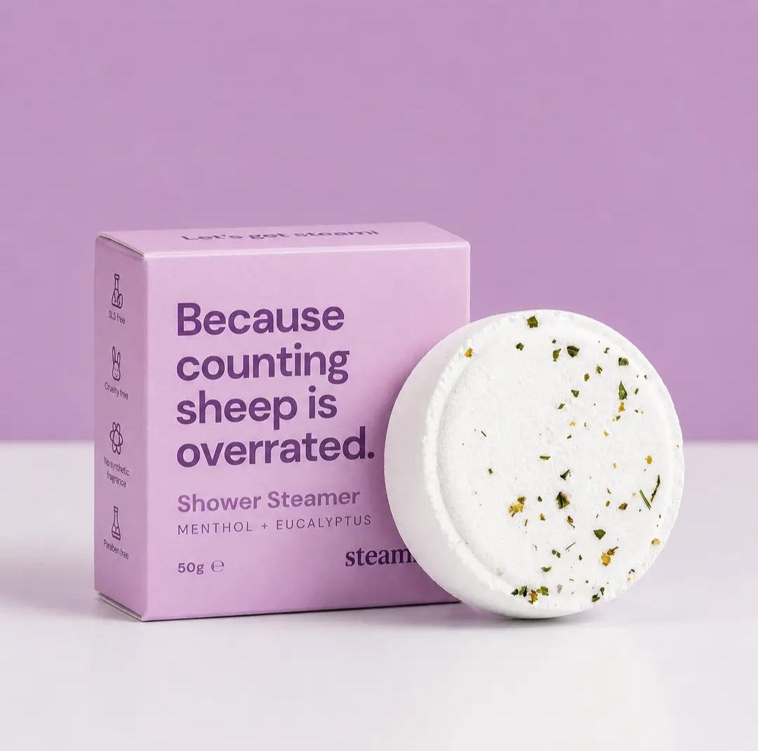STEAMI Shower Steamer | Shower Bomb | Shower Melt - LOVE & LIGHT BY MARIANNE supporting Pretty in Pink 🎀 (Because counting sheep is overrated)