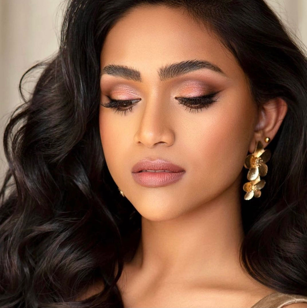 Rosie Gold Flower Earrings