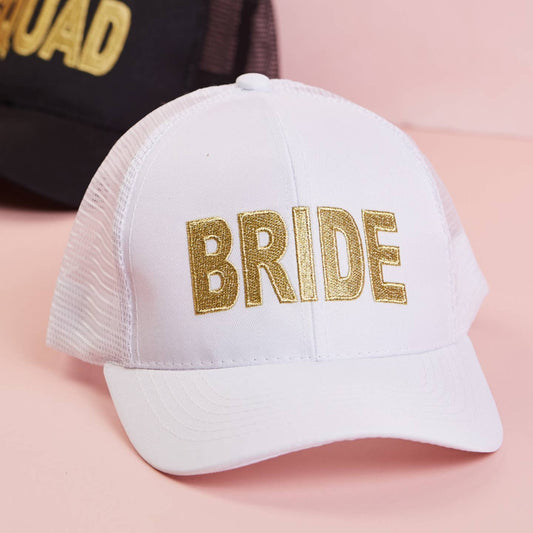 Bride White Baseball Cap