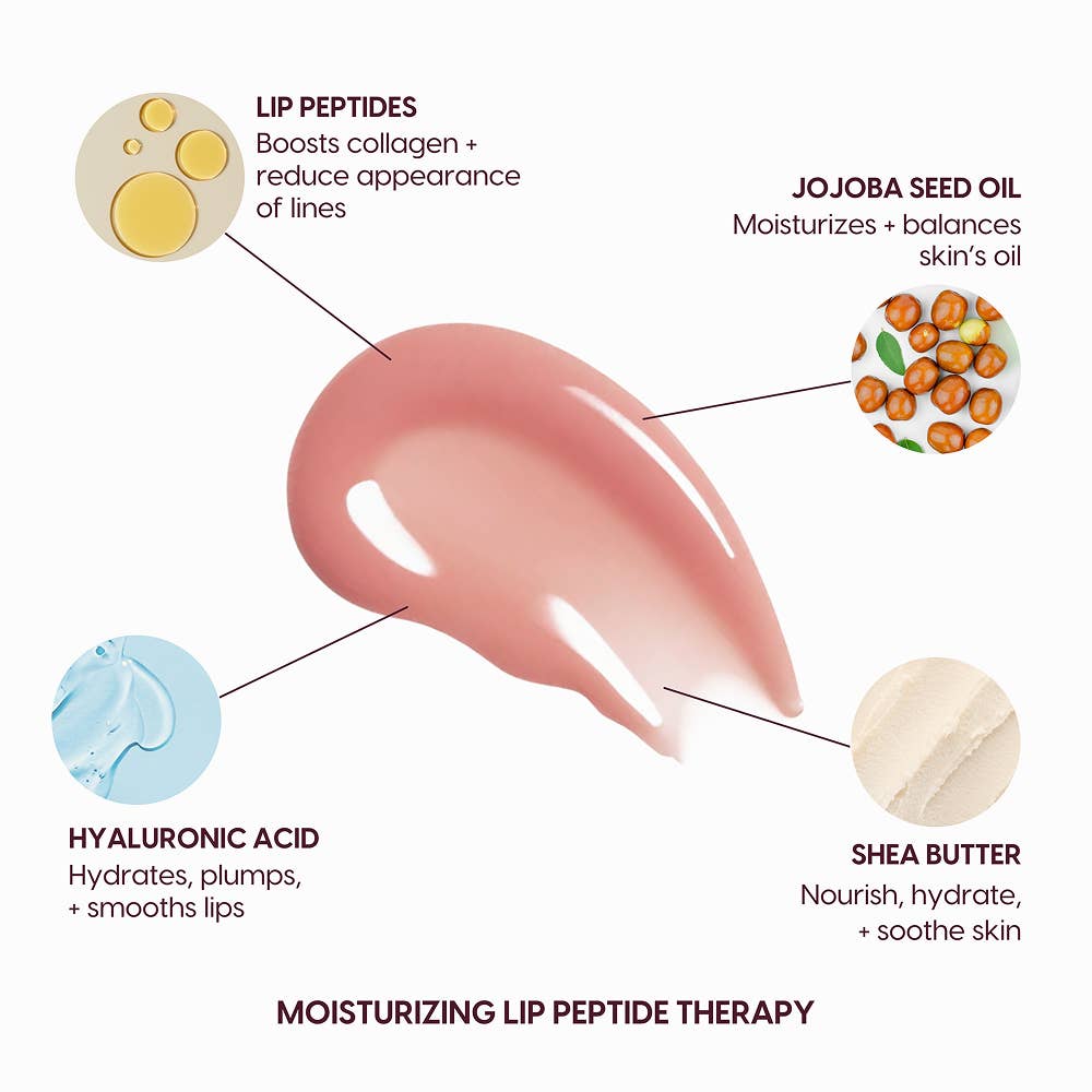 Lip Syrup Moisturizing Peptide Therapy Lip Gloss Cozy Mint